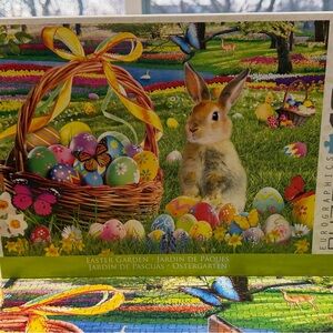 Easter Garden 1000 Piece Puzzle by Eurographics – Spring Bunny & Eggs Scene